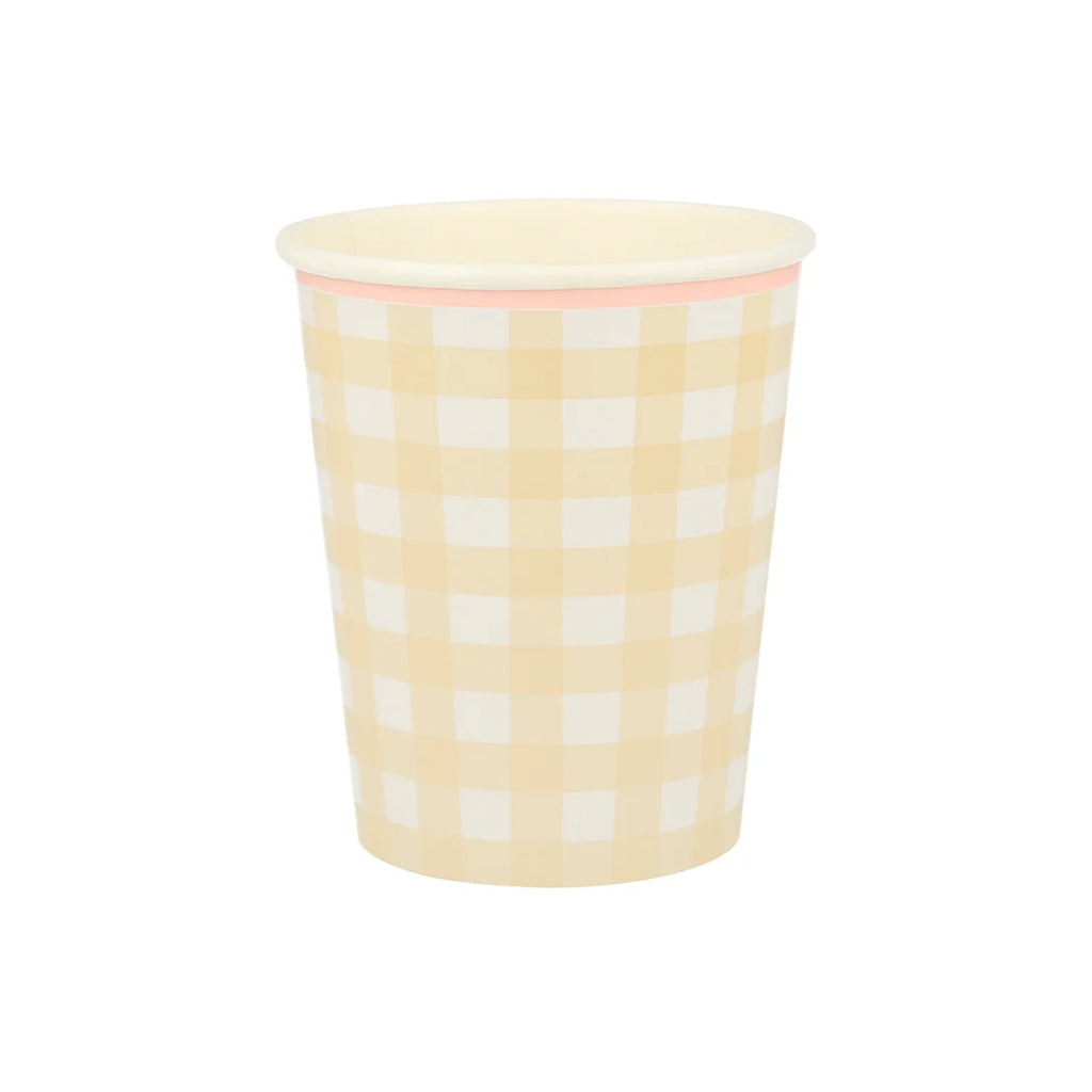 Copas de gingham (x 12)