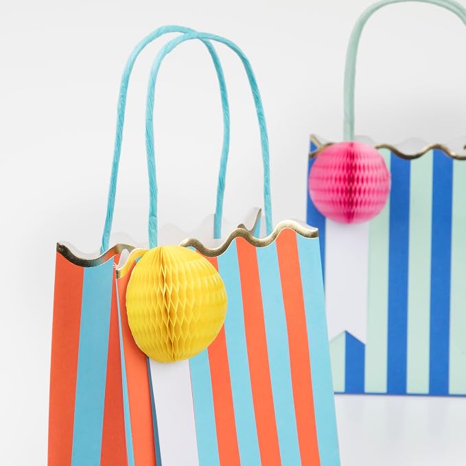 Meri Meri Bolsas de fiesta a rayas (paquete de 8)