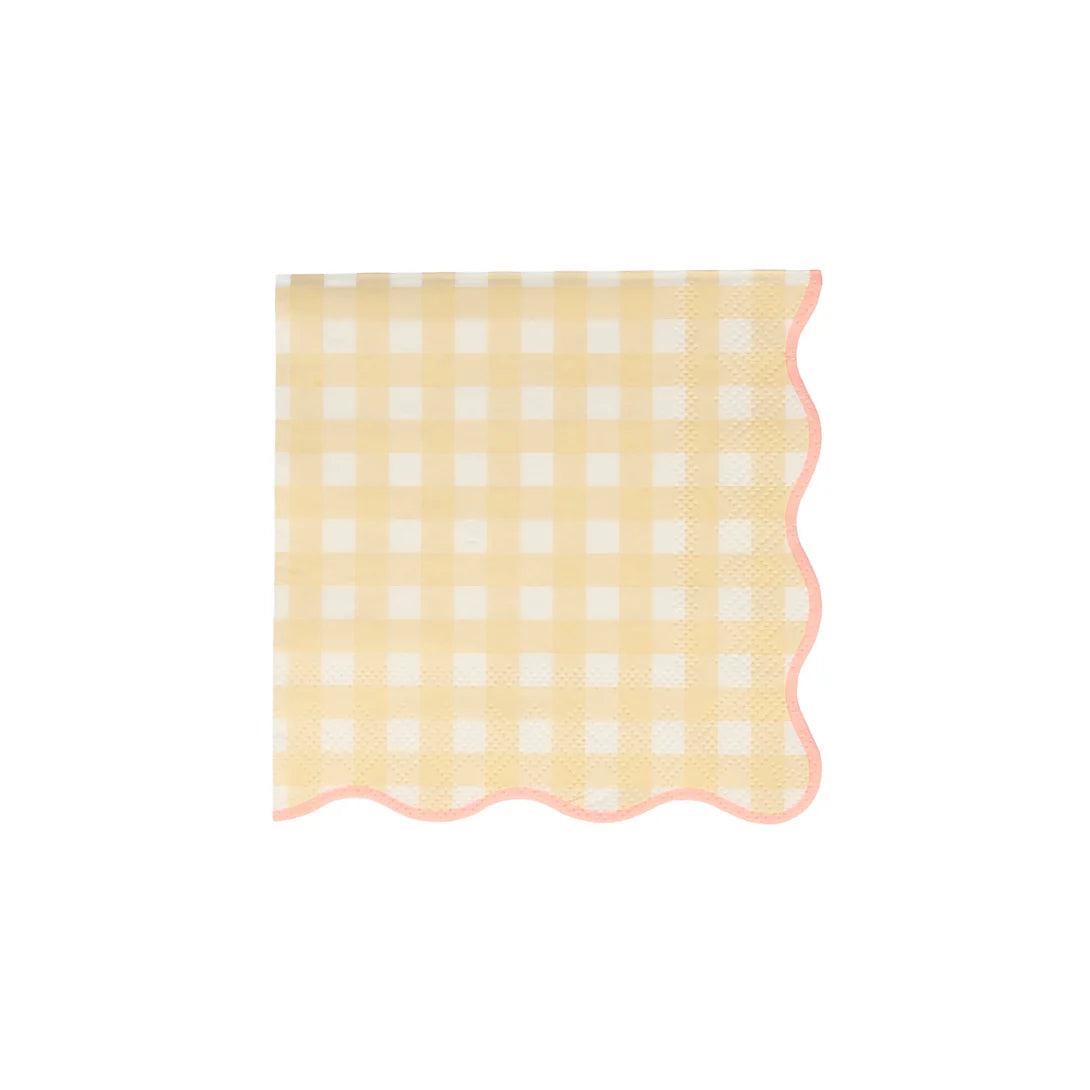 Gingham Small Napkins (x 20)