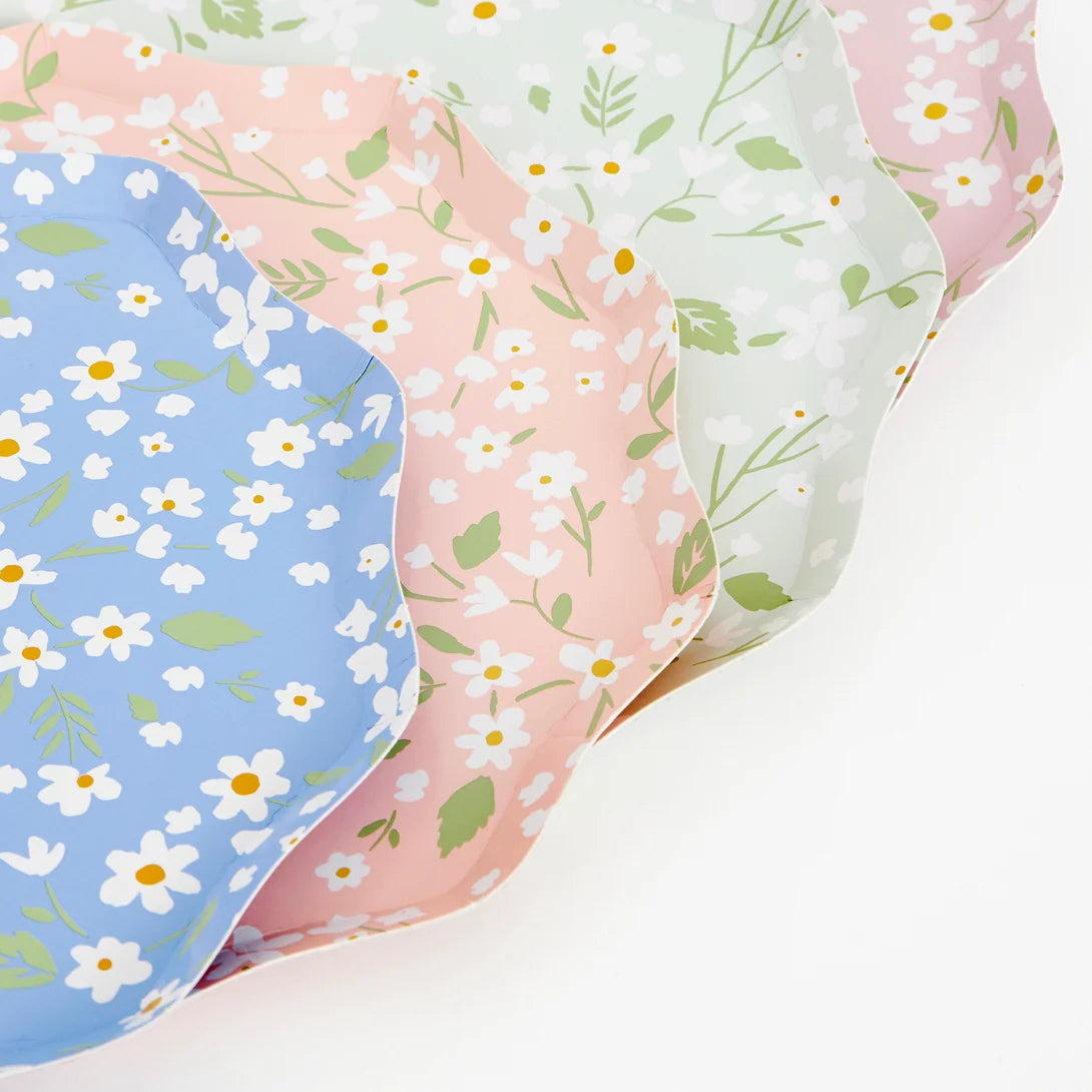 Platos Florales Ditsy (x 12)