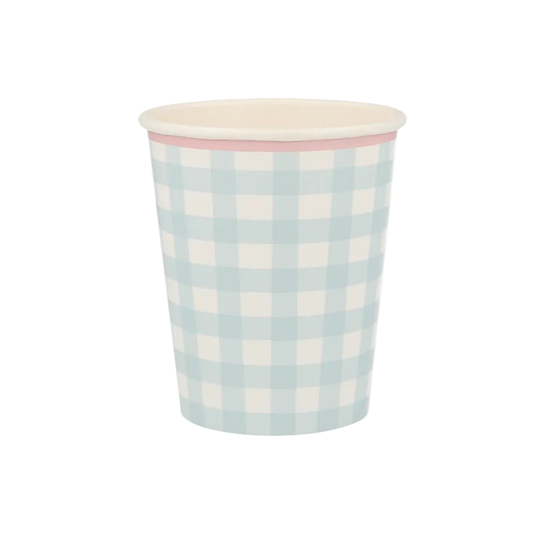 Vasos Gingham (x 12)
