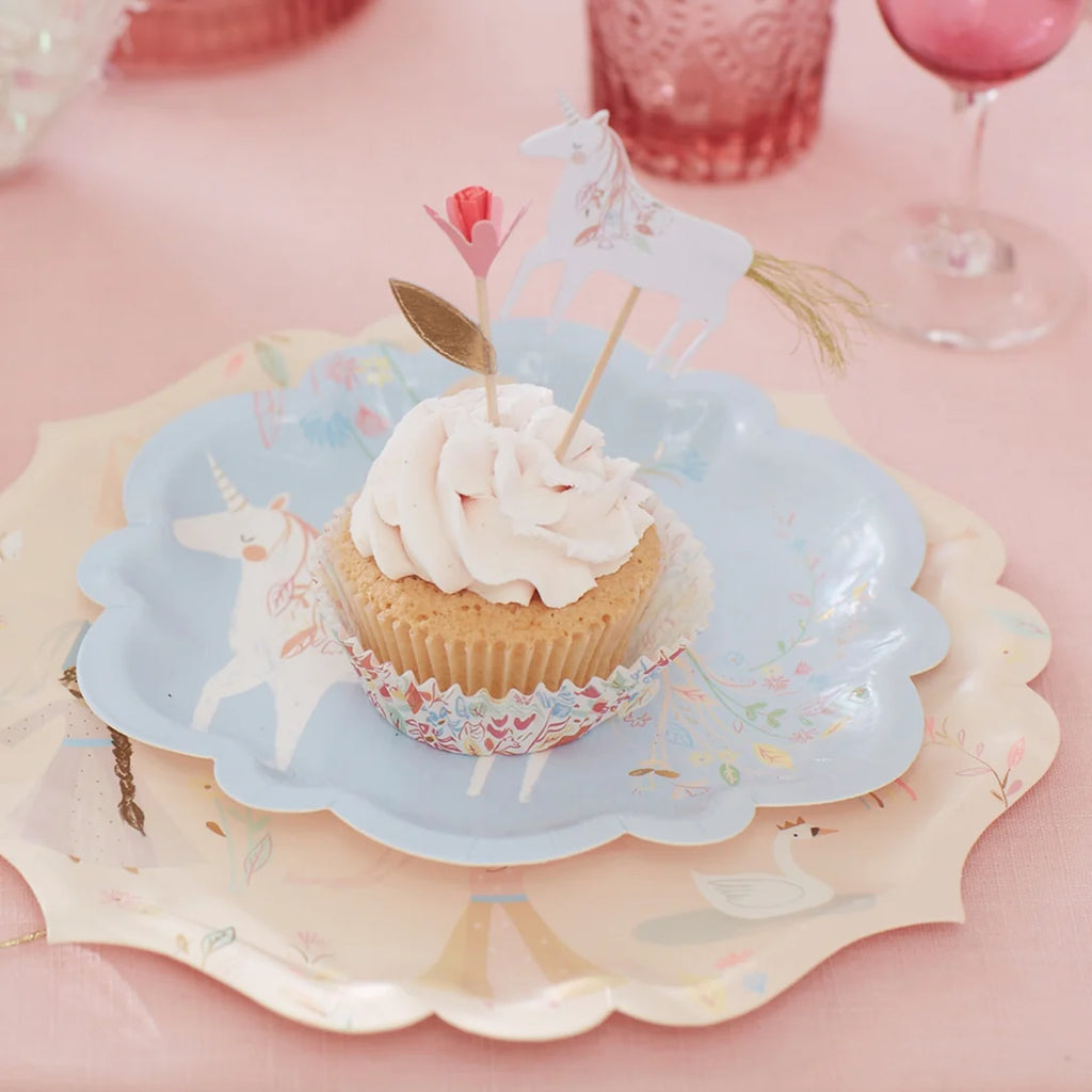 Kit Princess Cupcake (x 24 toppers)