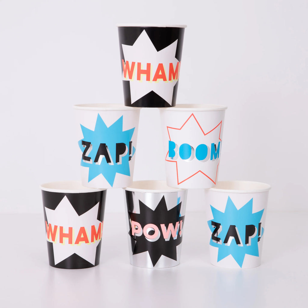 Tazas de superhéroe (x 8)