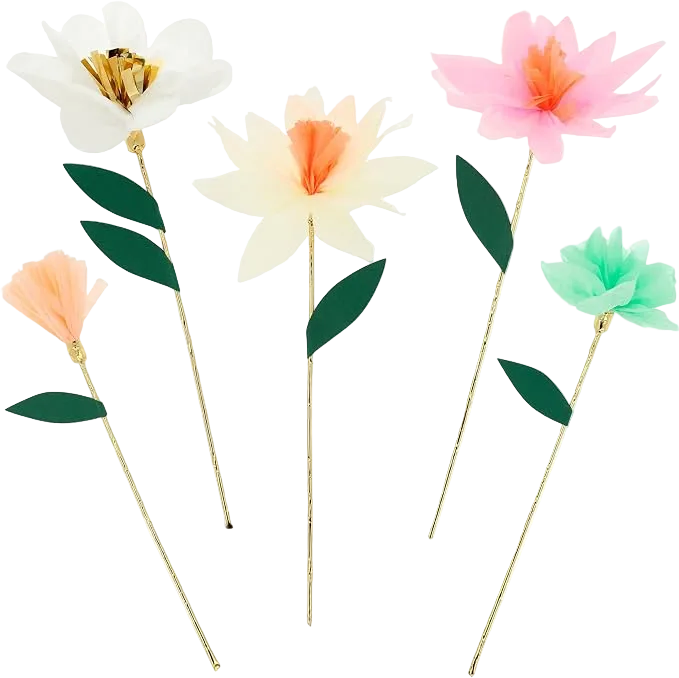 Flores de Papel Decorativas (10 uds.)