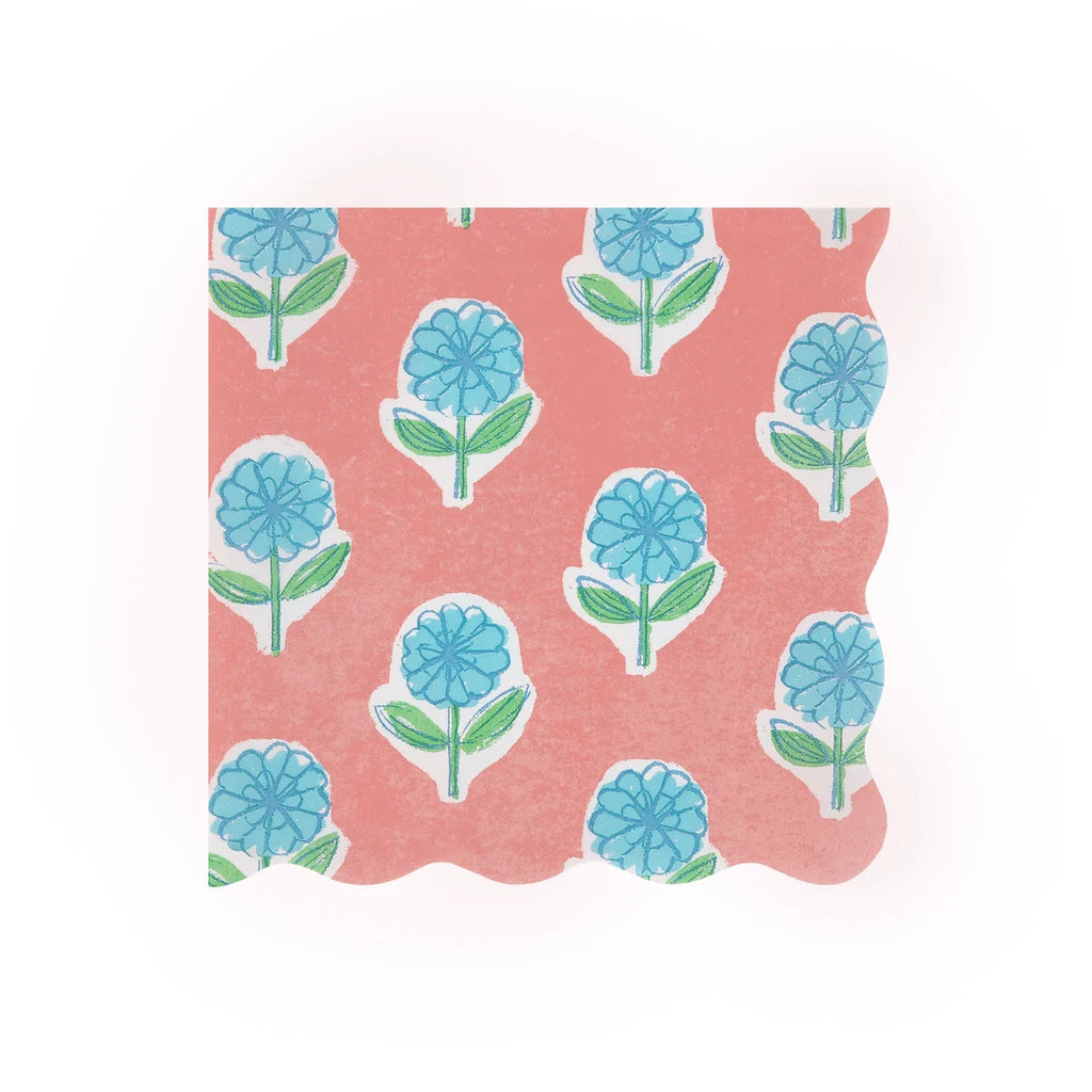 Floral Large Paper Napkins (x 16)