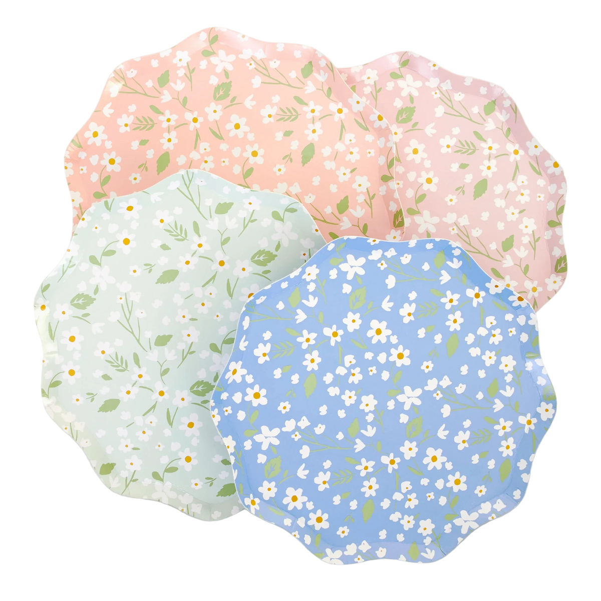 Platos Florales Ditsy (x 12)