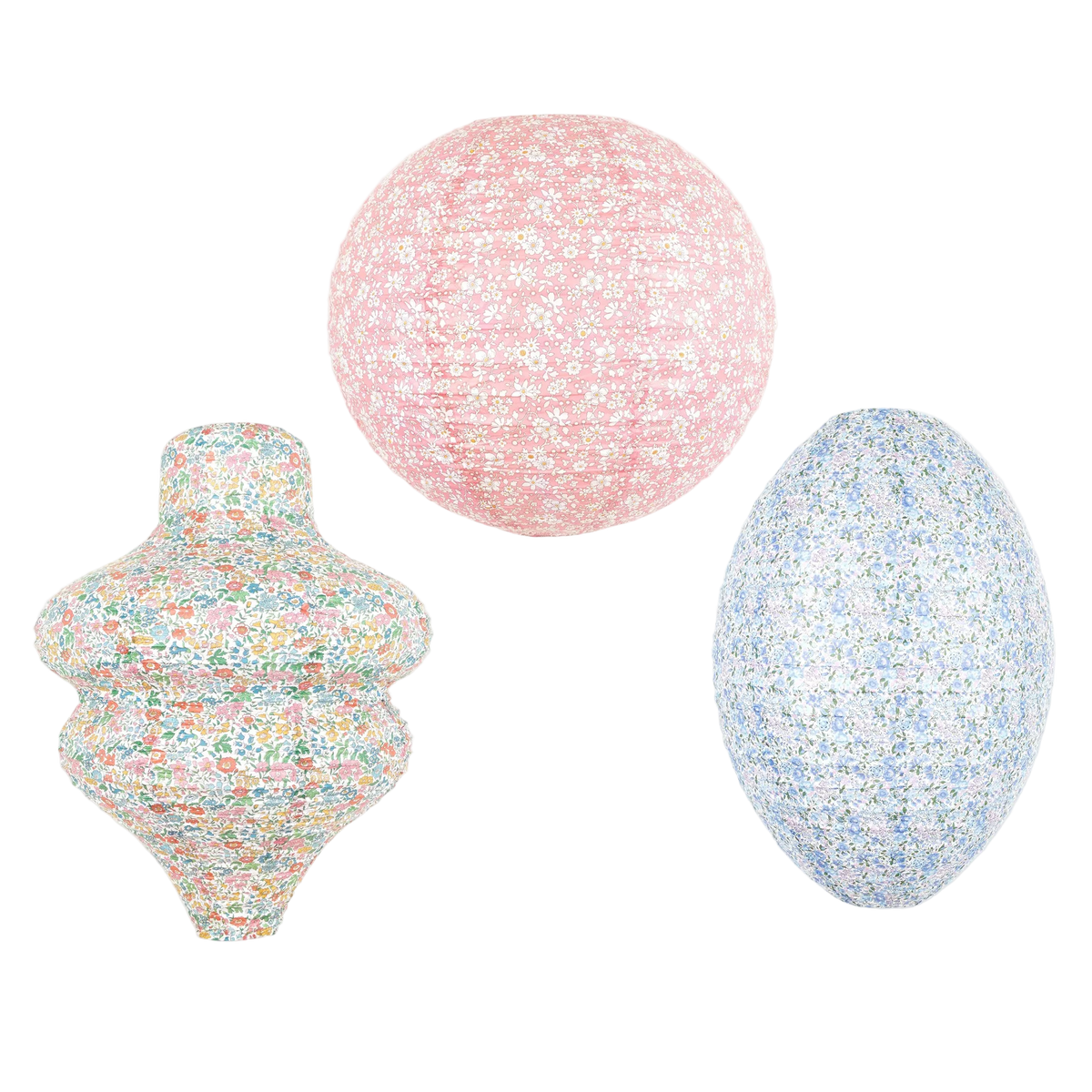 Meri Meri x Liberty Farolillos Florales Pastel (x 3)