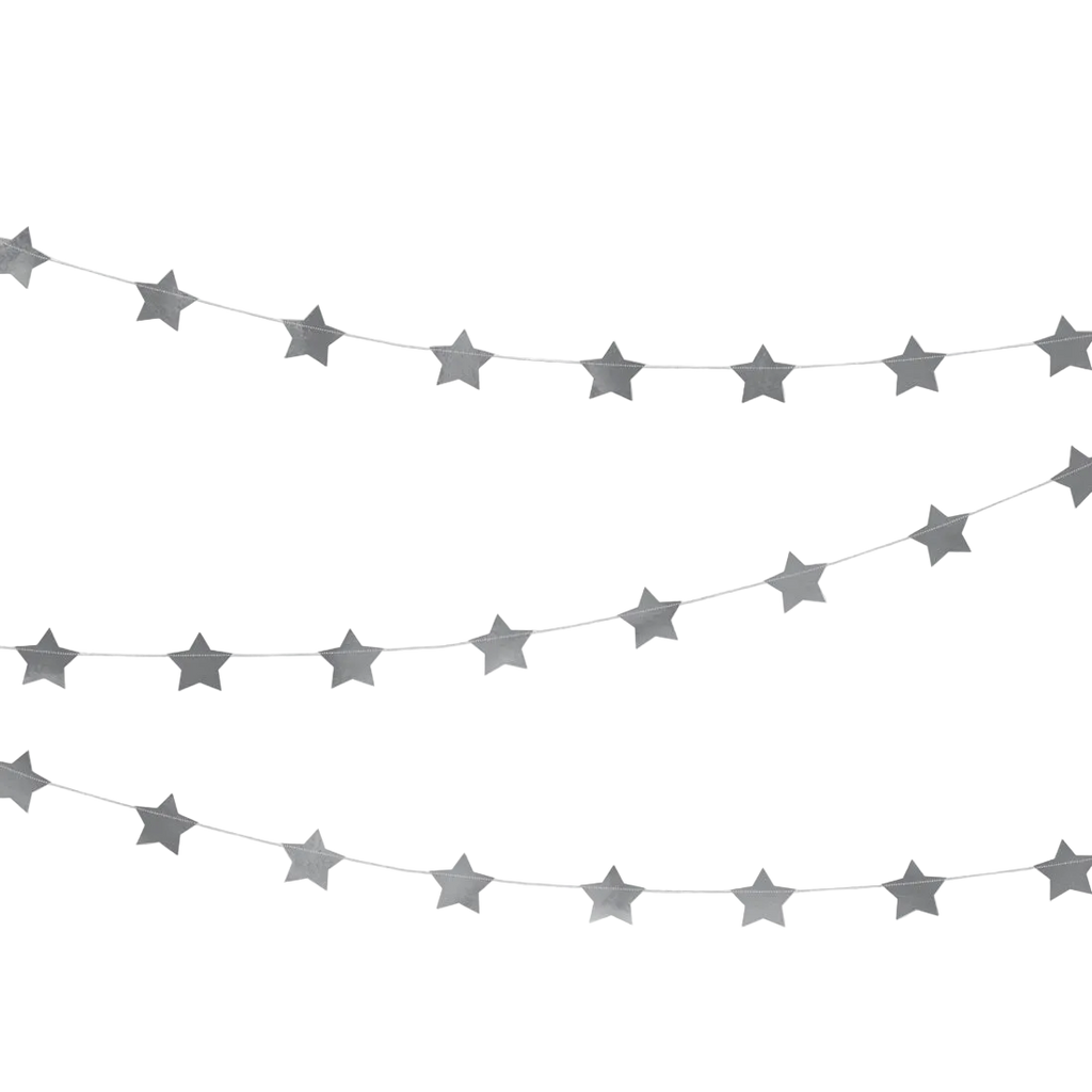 Guirnalda Estrellas Plata