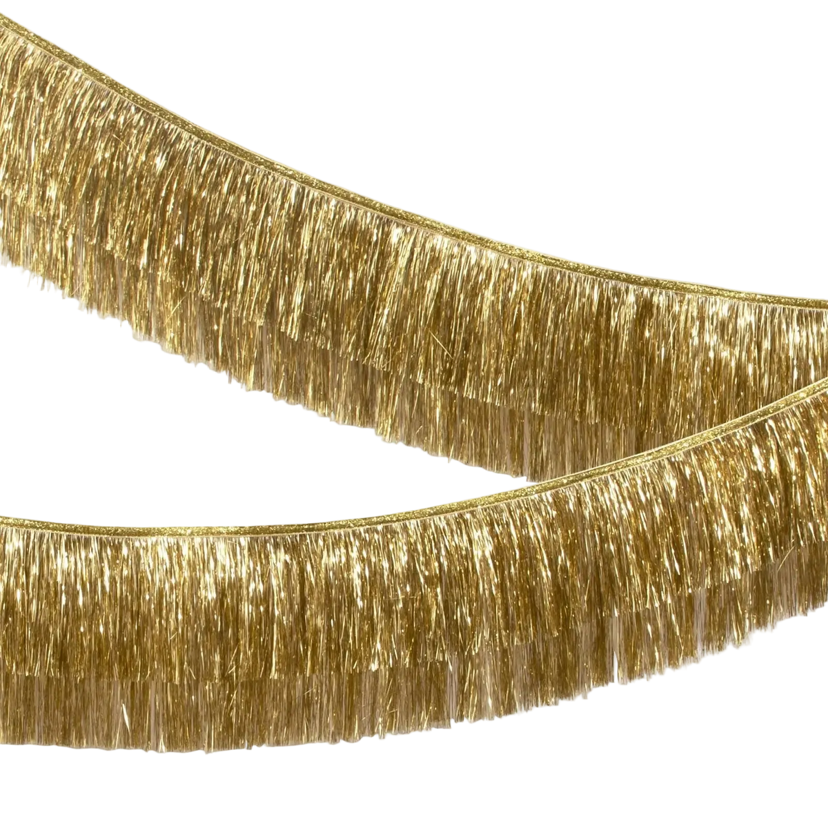 Guirnalda de oropel dorado