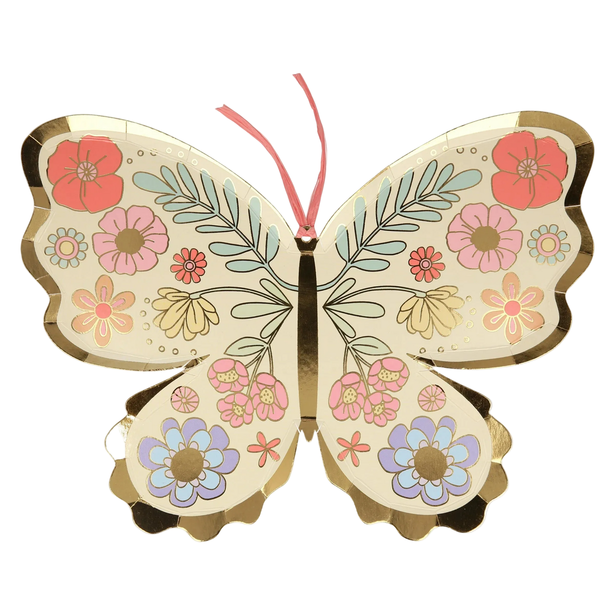 Platos de Mariposas Florales (x 8)
