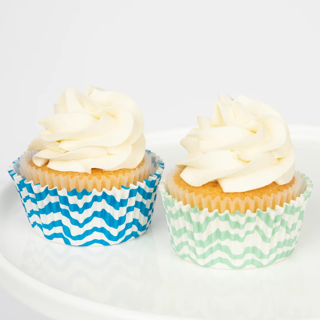 Kit de cupcake de polvo e tubarão (x 24 toppers)