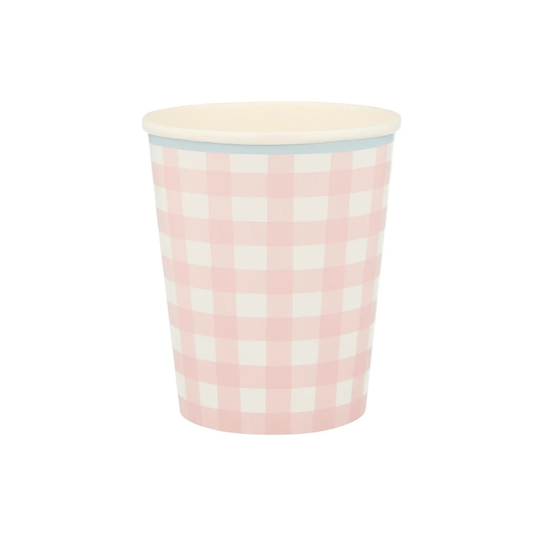 Copas de gingham (x 12)