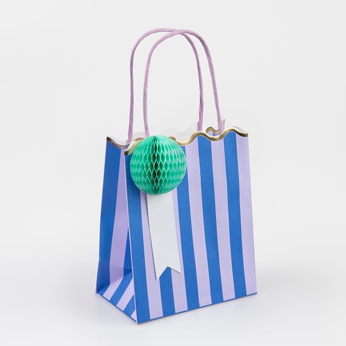 Meri Meri Bolsas de fiesta a rayas (paquete de 8)