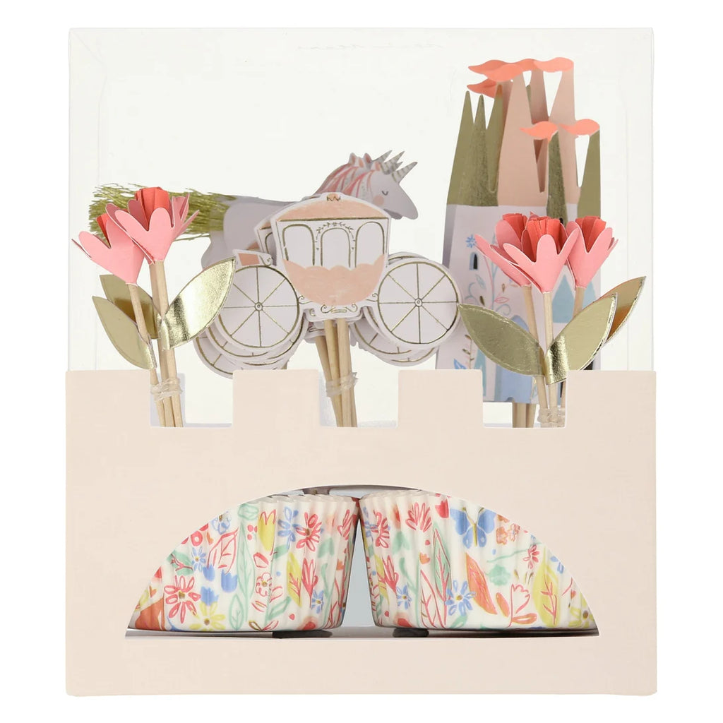 Kit Princess Cupcake (x 24 toppers)
