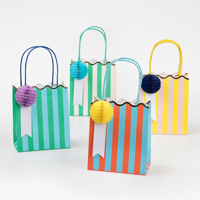 Meri Meri Bolsas de fiesta a rayas (paquete de 8)
