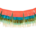 Guirnalda grande de flecos de colores