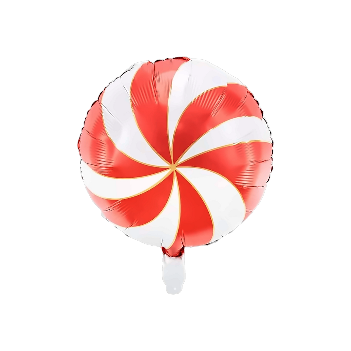 Globo de espiral redondo rojo