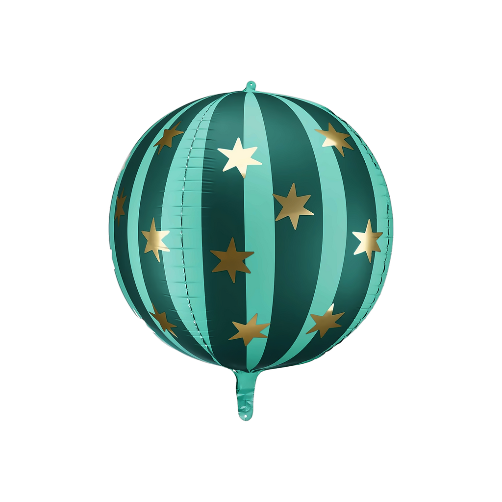 Globo Rayas 50 cm Verde Circo