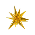 Globo estrella 3D dorado