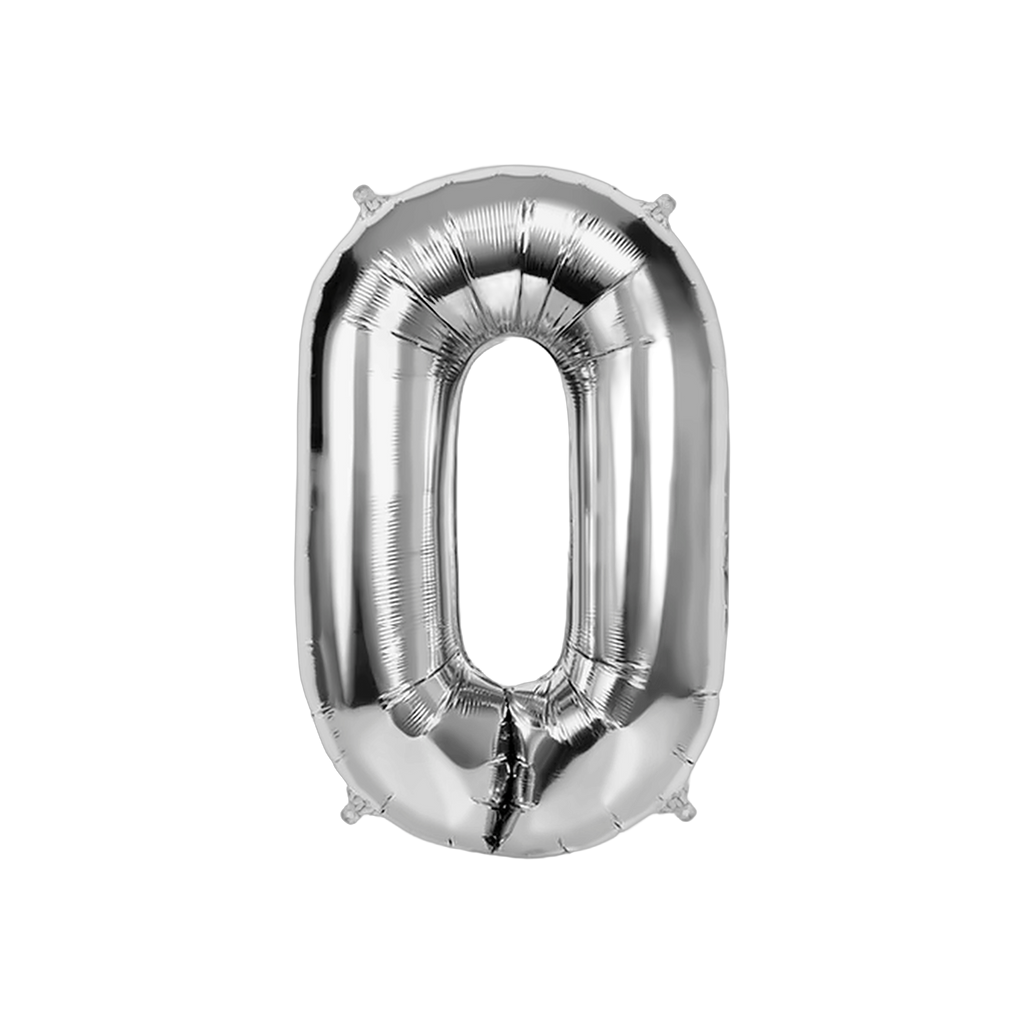 Globos Números XL con Helio Platinados