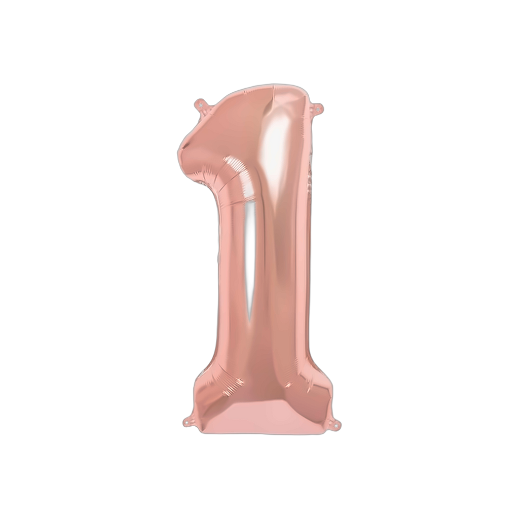 Globos Números XL con Helio Platinados