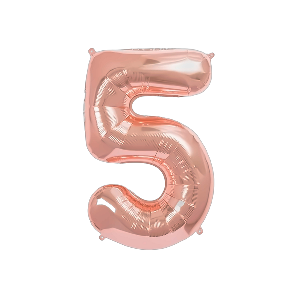 Globos Números XL con Helio Platinados