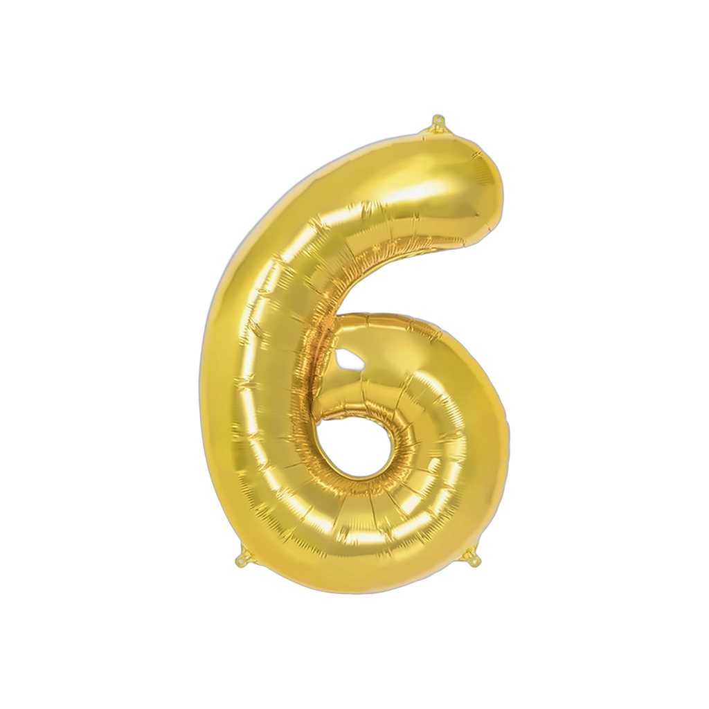 Globos Números XL con Helio Platinados