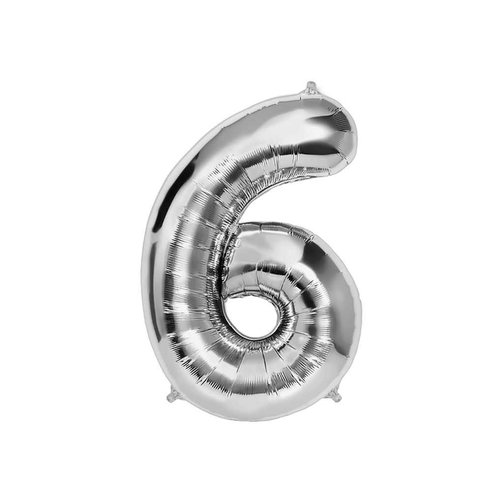 Globos Números XL con Helio Platinados