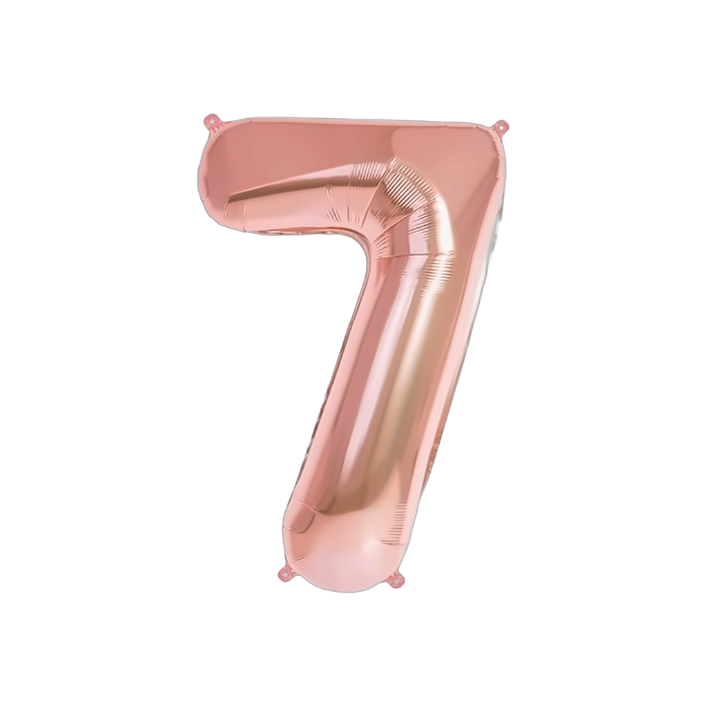 Globos Números XL con Helio Platinados